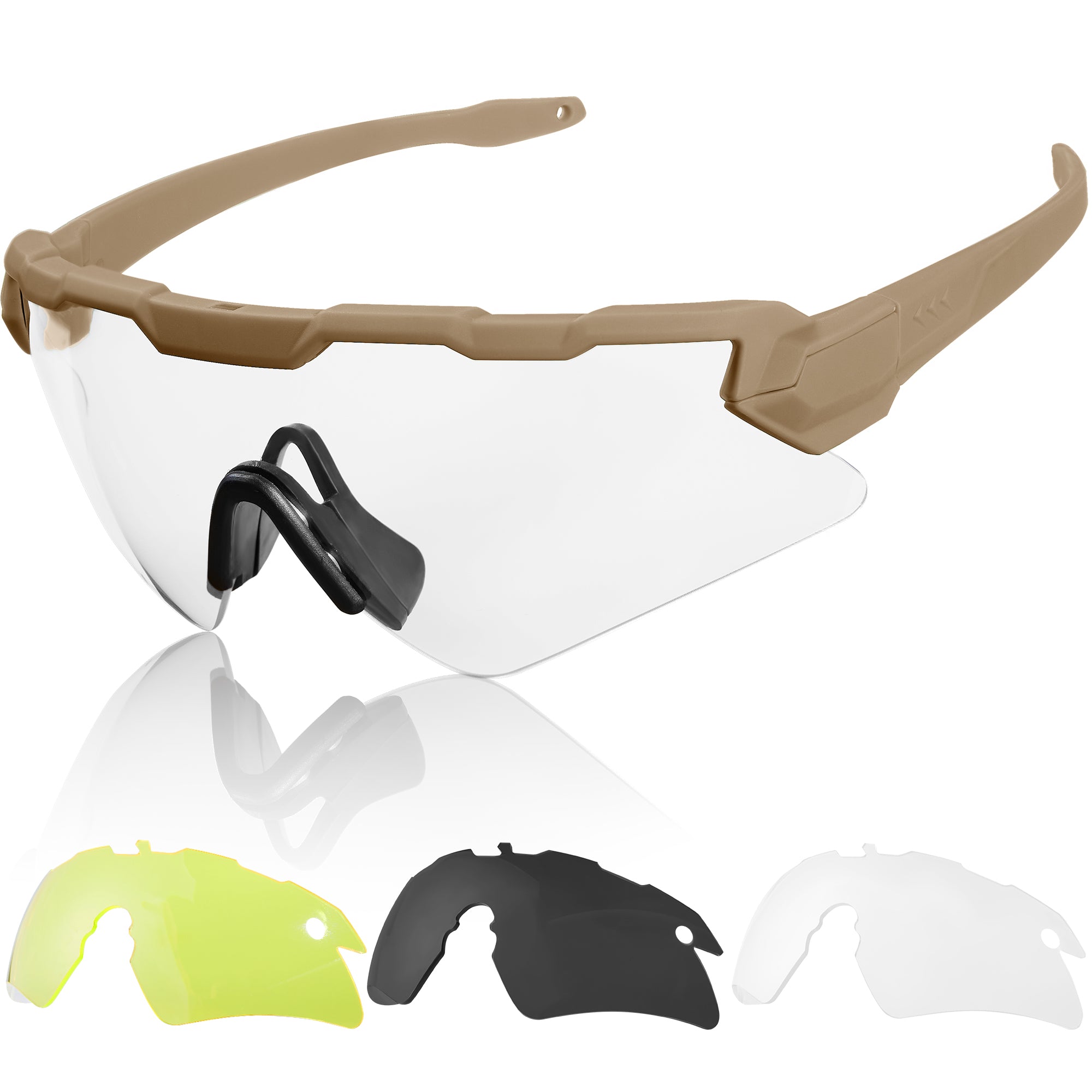 1TG Tactical Shooting Safety Goggle, Anti Fog Sunglasses