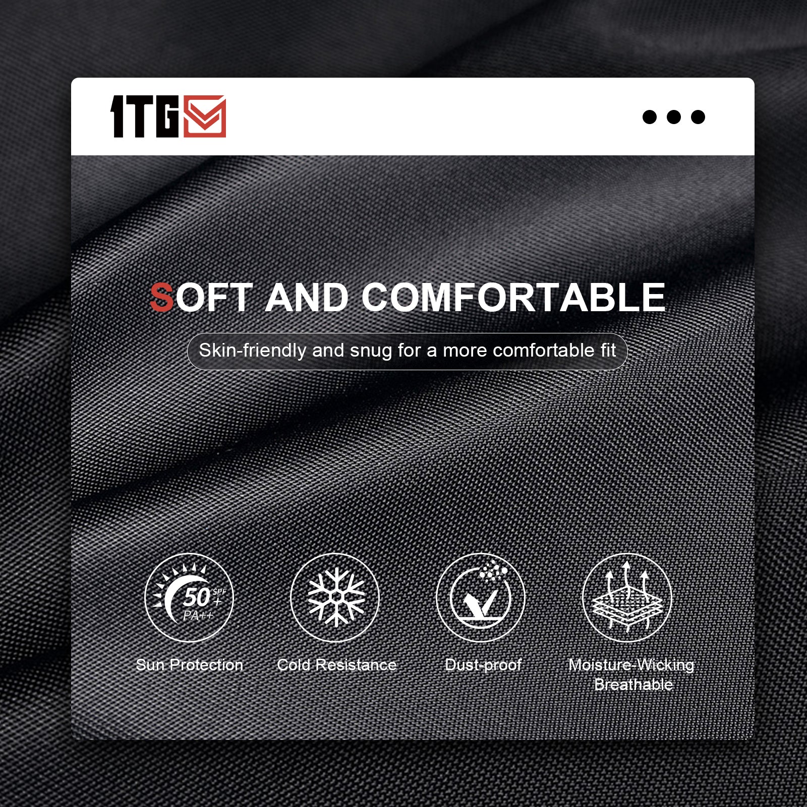 1TG Tactical Airsoft Mask - Balaclava Ski Mask Windproof Full Face Cover