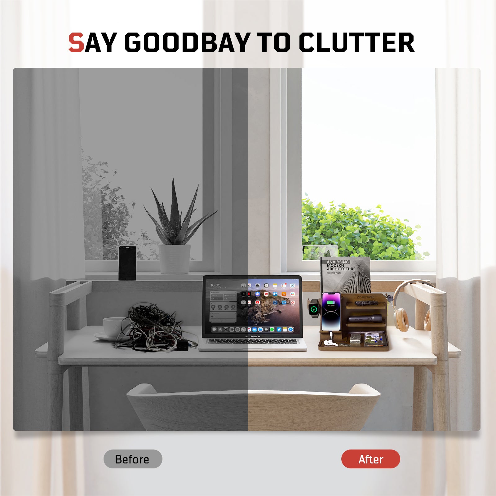 1TG Tactical Hidden Pistol Wood Docking Station