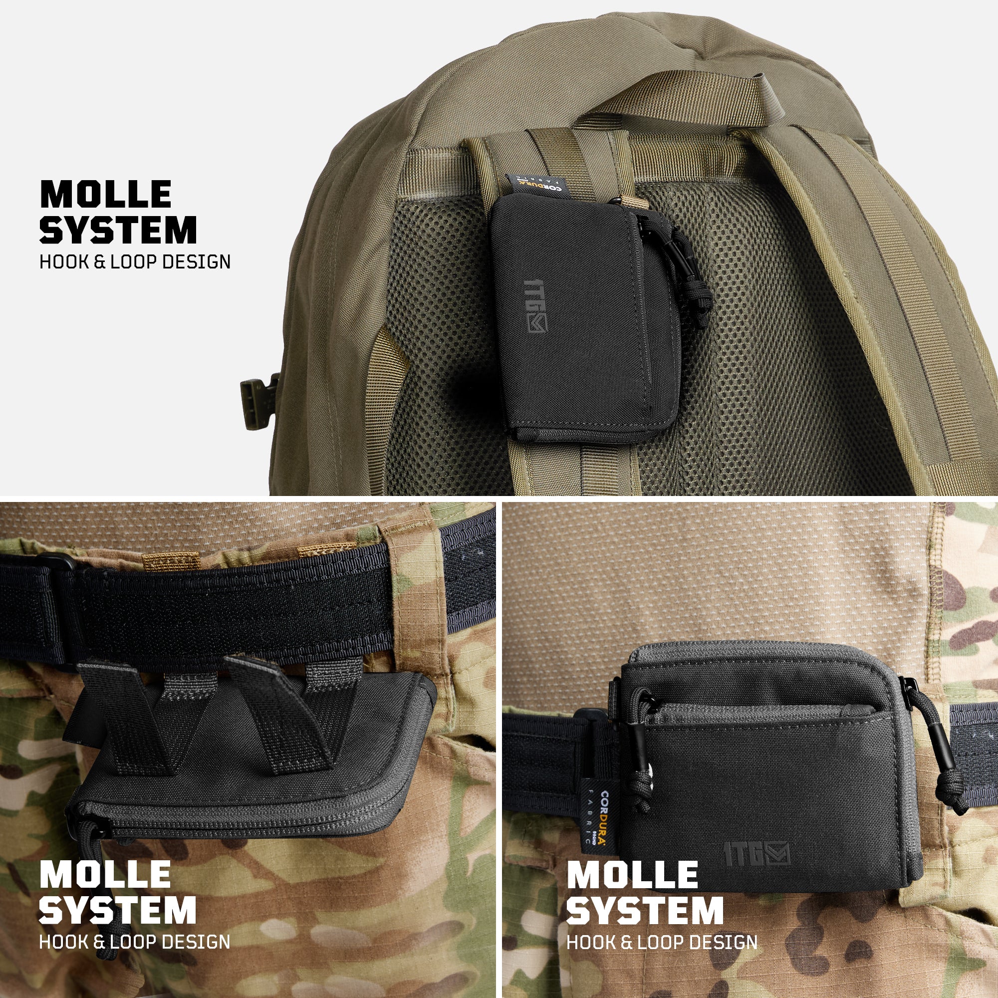 1TG Tactical Coin Purse 500D CORDURA Minimalist Wallet