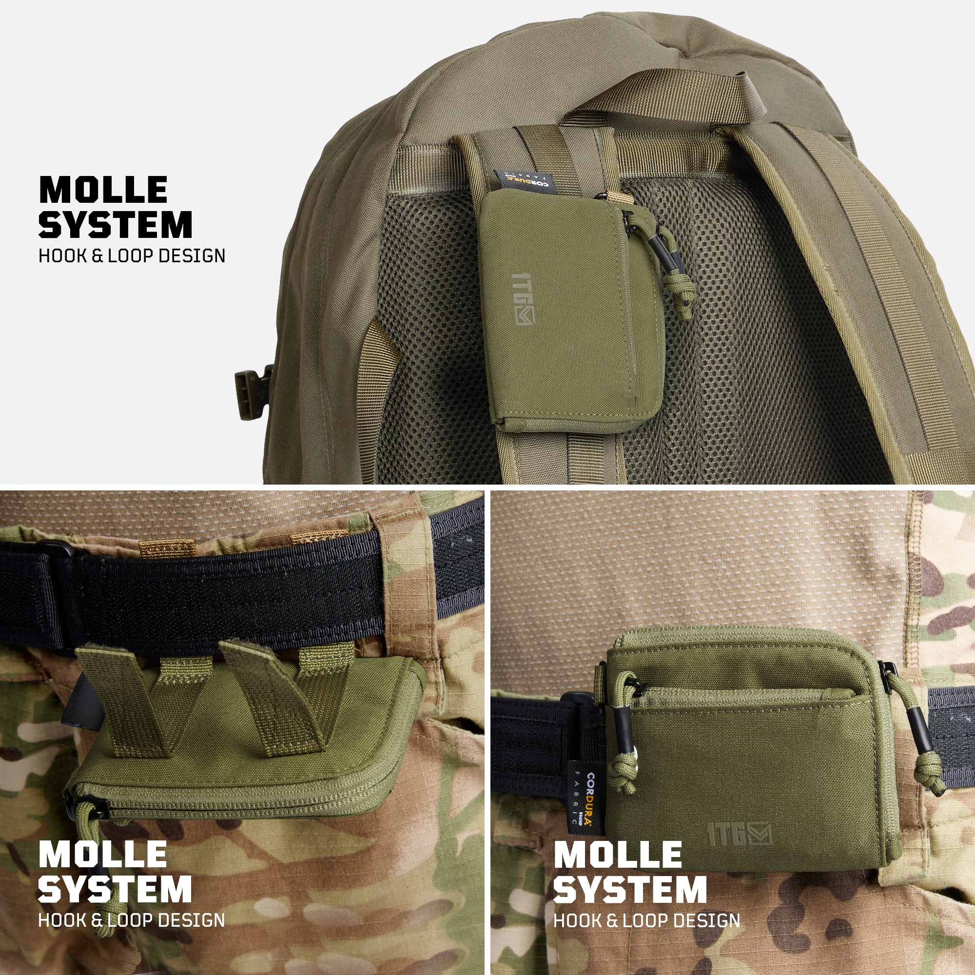 1TG Tactical Coin Purse 500D CORDURA Minimalist Wallet