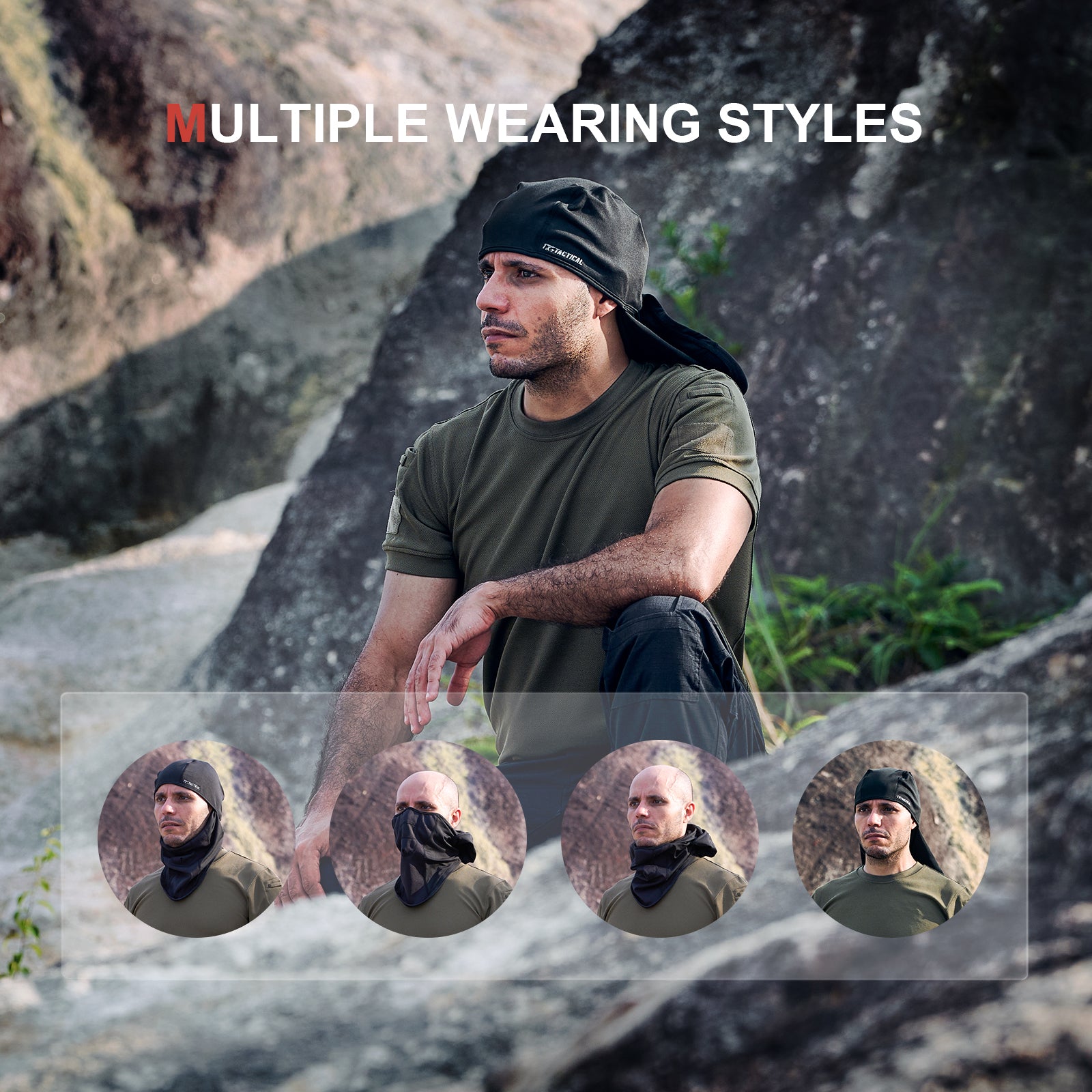 1TG Tactical Airsoft Mask - Balaclava Ski Mask Windproof Full Face Cover