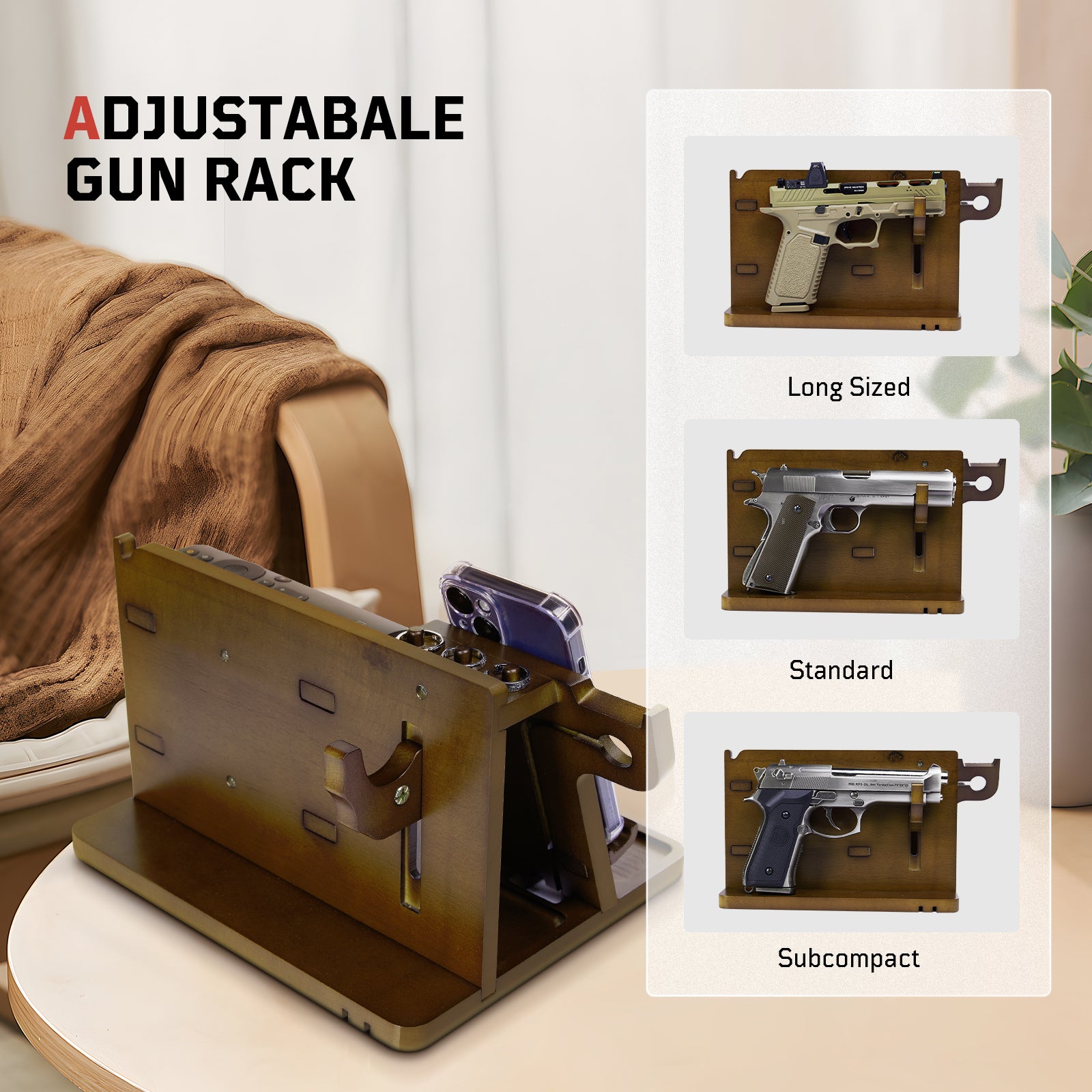 1TG Tactical Hidden Pistol Wood Docking Station