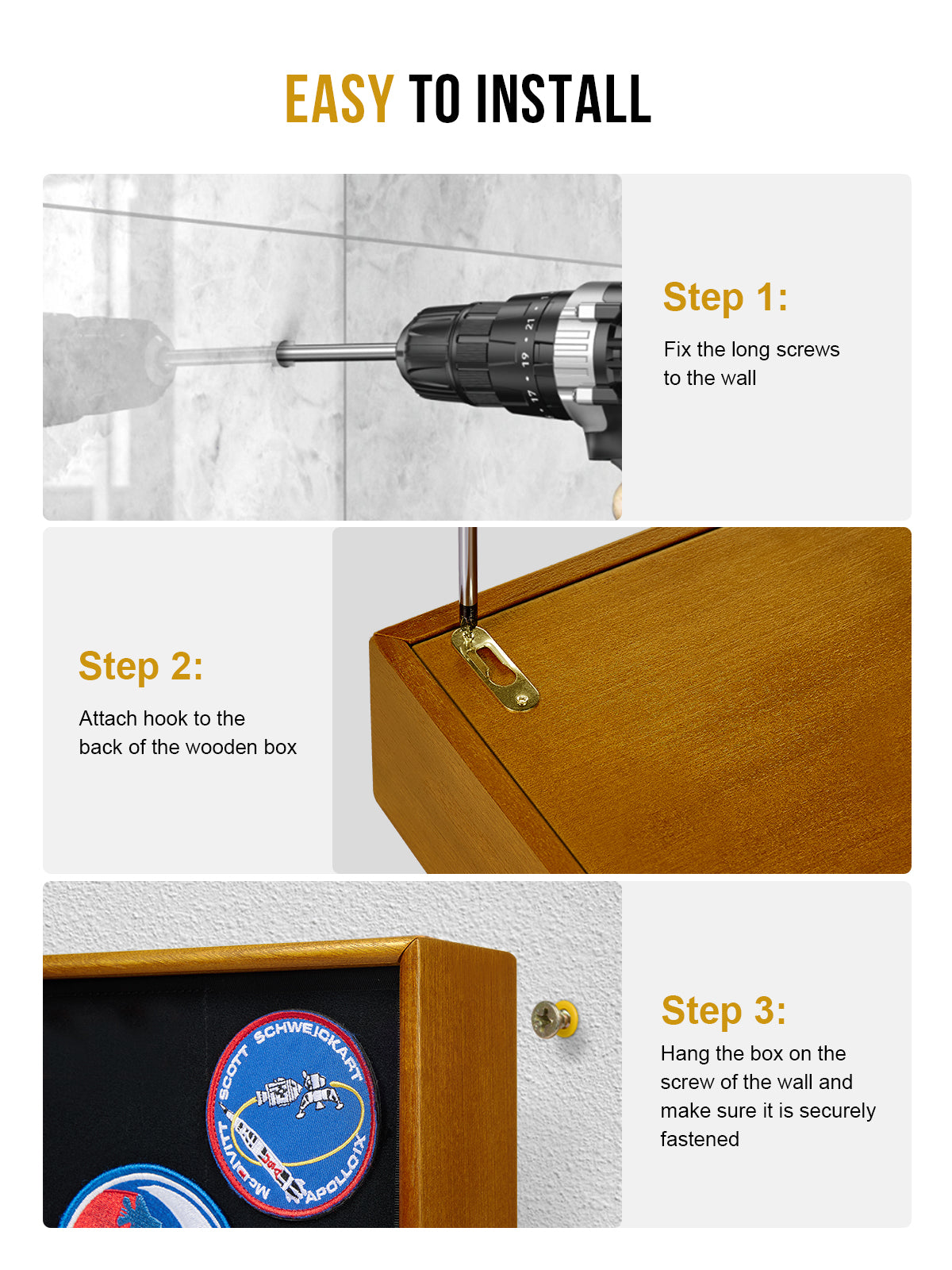 1TG Wooden Hidden Concealment Shelf 01 | Secret Storage with Photo Frame & Patch Display