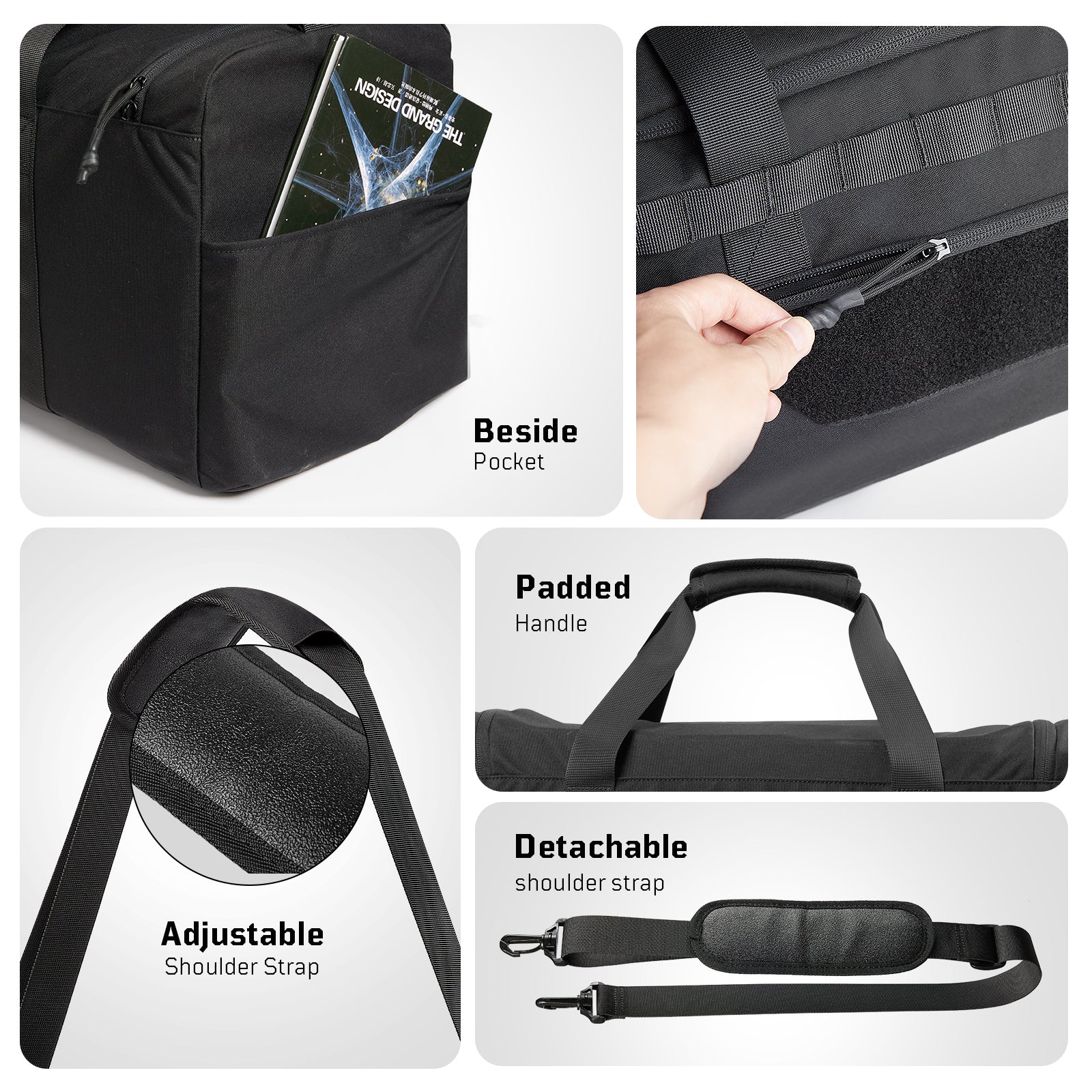 1TG Unisex Gym Bag For Travel  |  With Shoe Compartment&Adjustable straps