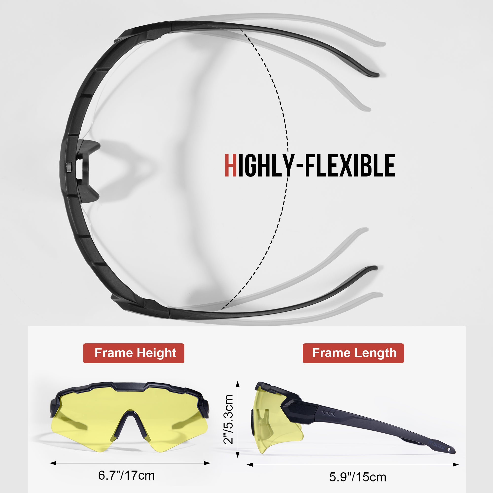 1TG Tactical Shooting Safety Goggle, Anti Fog Sunglasses