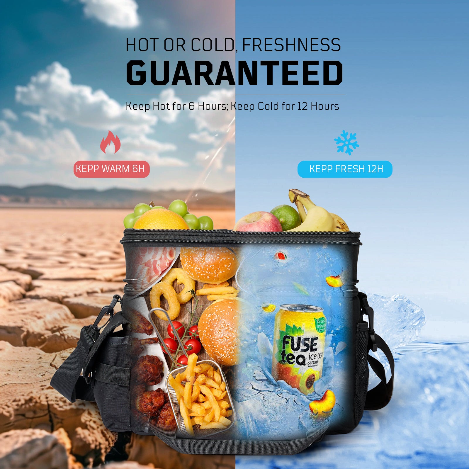 1TG Tactical Nylon Insulated Lunch Bag 18L-24L