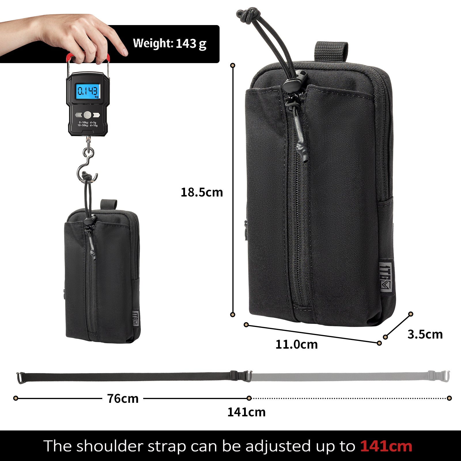 1TG Tactical Phone Pouch 04 丨With Bottle pouch & Strap