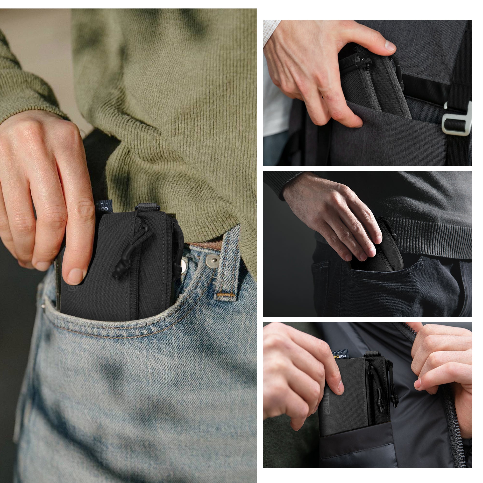 1TG Tactical Coin Purse 500D CORDURA Minimalist Wallet