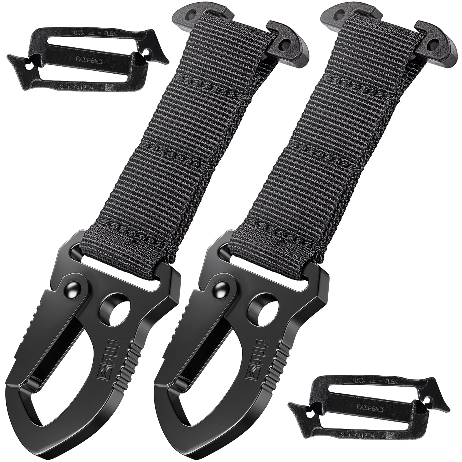 1TG MOLLE Clip 丨With T-Mount & EDC Gear Clips with HK Clip
