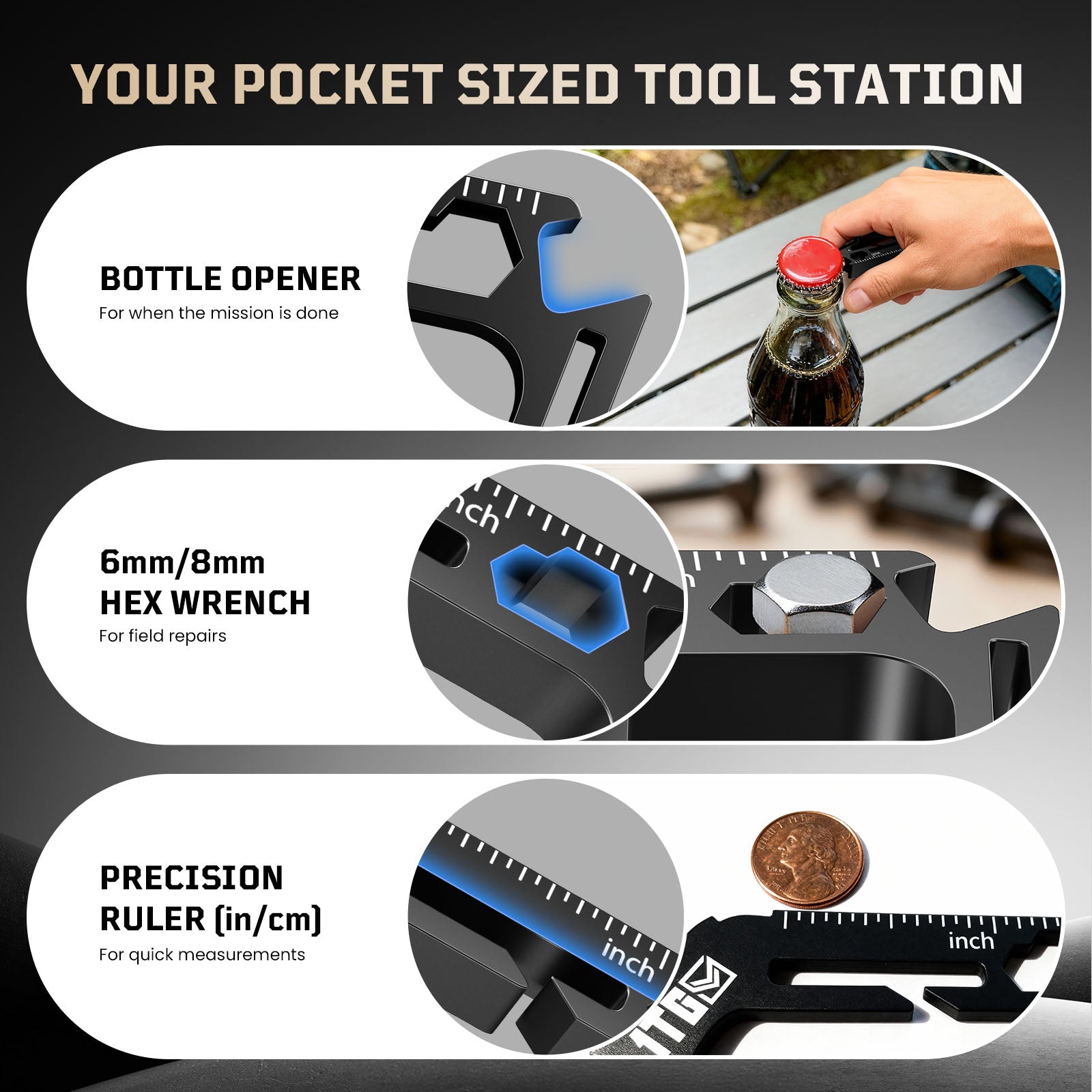 1TG Outdoor Heavy-Duty Stainless Steel Carabiner | Multi-Purpose & Quick-Release