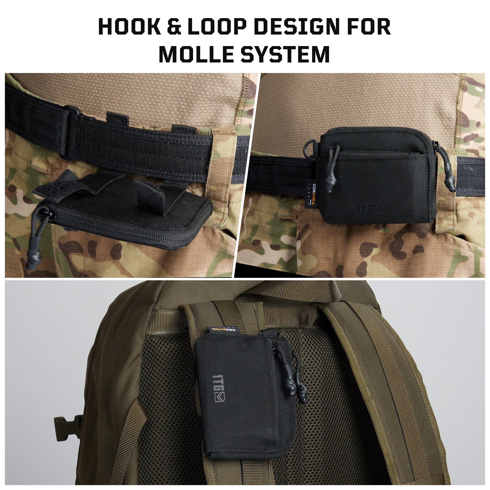 1TG Tactical Coin Purse 500D CORDURA Minimalist Wallet