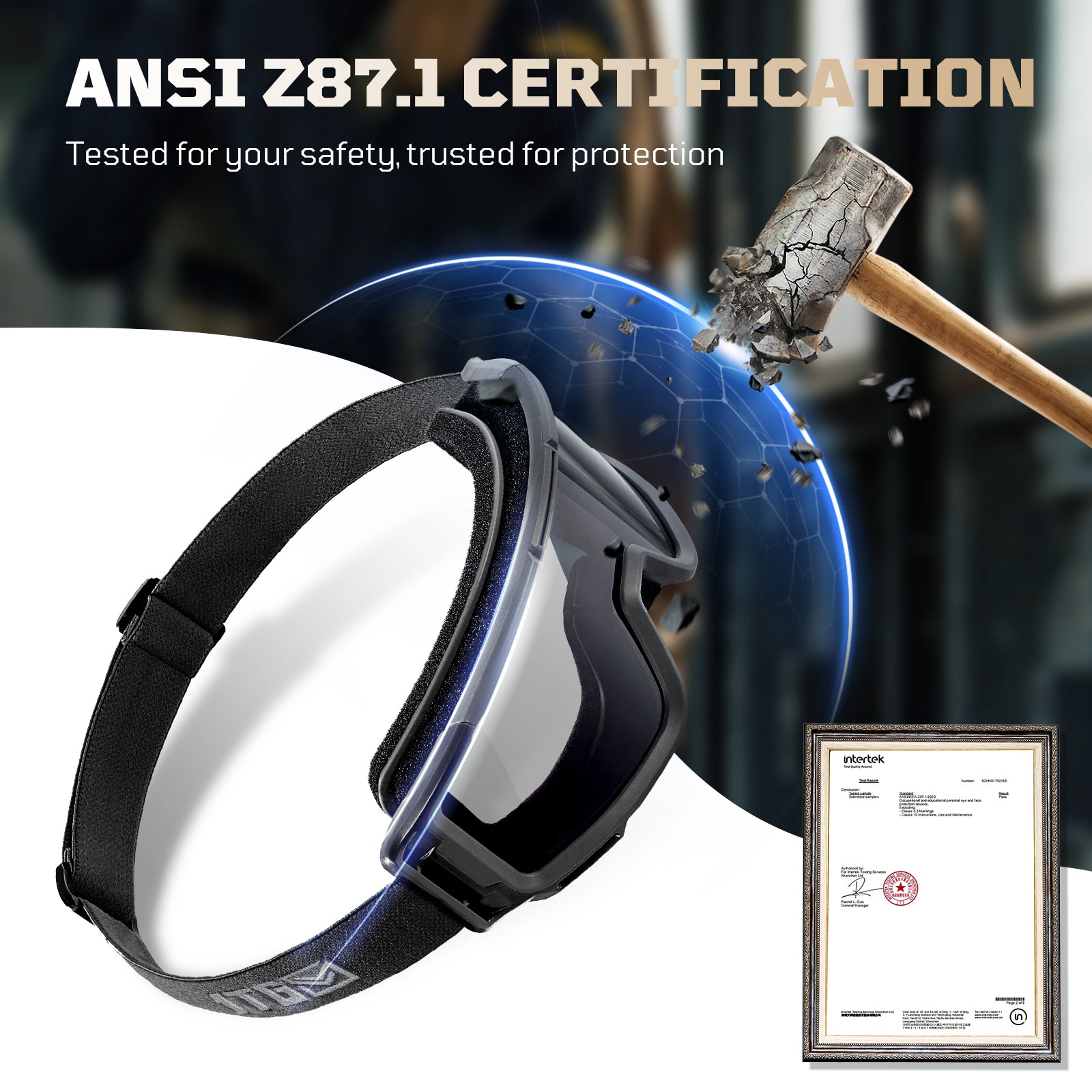 1TG Airsoft Safety Goggles 02 | Adjustable straps, Anti-Fog & Sunglasses