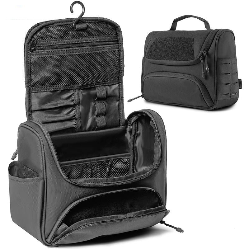 1TG Large Capacity Travel Toiletry Bag丨With Hanging Hook&MOLLE System