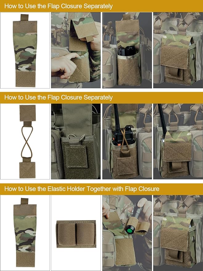 OneTigris Chest Rig, MOLLE Chest Rigs Tactique Chest Rig Dangler Pouch Utility Admin Pouch IFAK Medical Organizer EDC pour la chasse en plein air, le tir, la randonnée