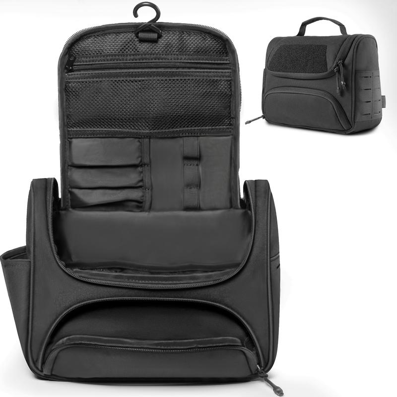 1TG Large Capacity Travel Toiletry Bag丨With Hanging Hook&MOLLE System