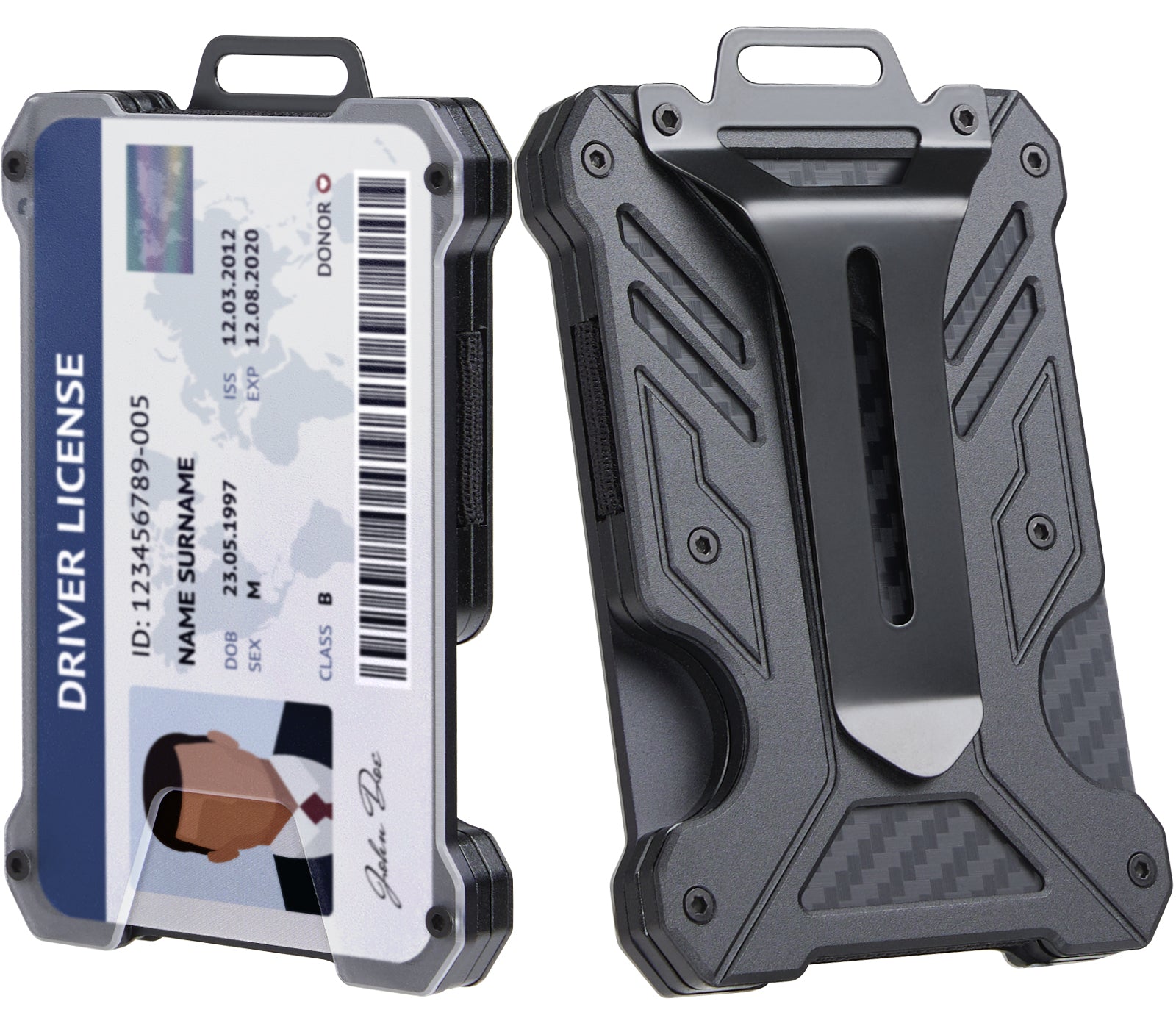 1TG Minimalist Slim Wallet with Money Clip