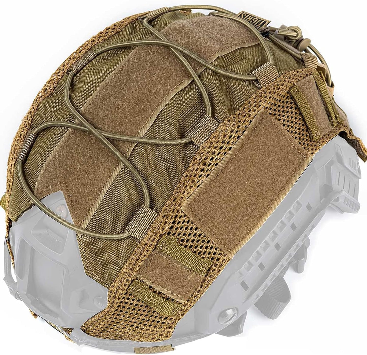 Housse de casque OneTigris, tissu de casque tactique rapide pour casque Ops-Core Fast PJ en taille M/L, casque OneTigris PJ Airsoft en taille M/L (sans casque)