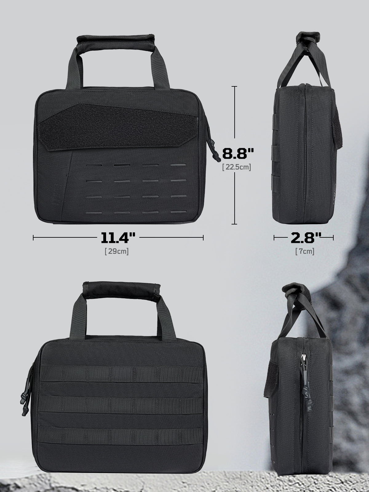 1TG Tactical Thickened Handle Pad Pistol Bag