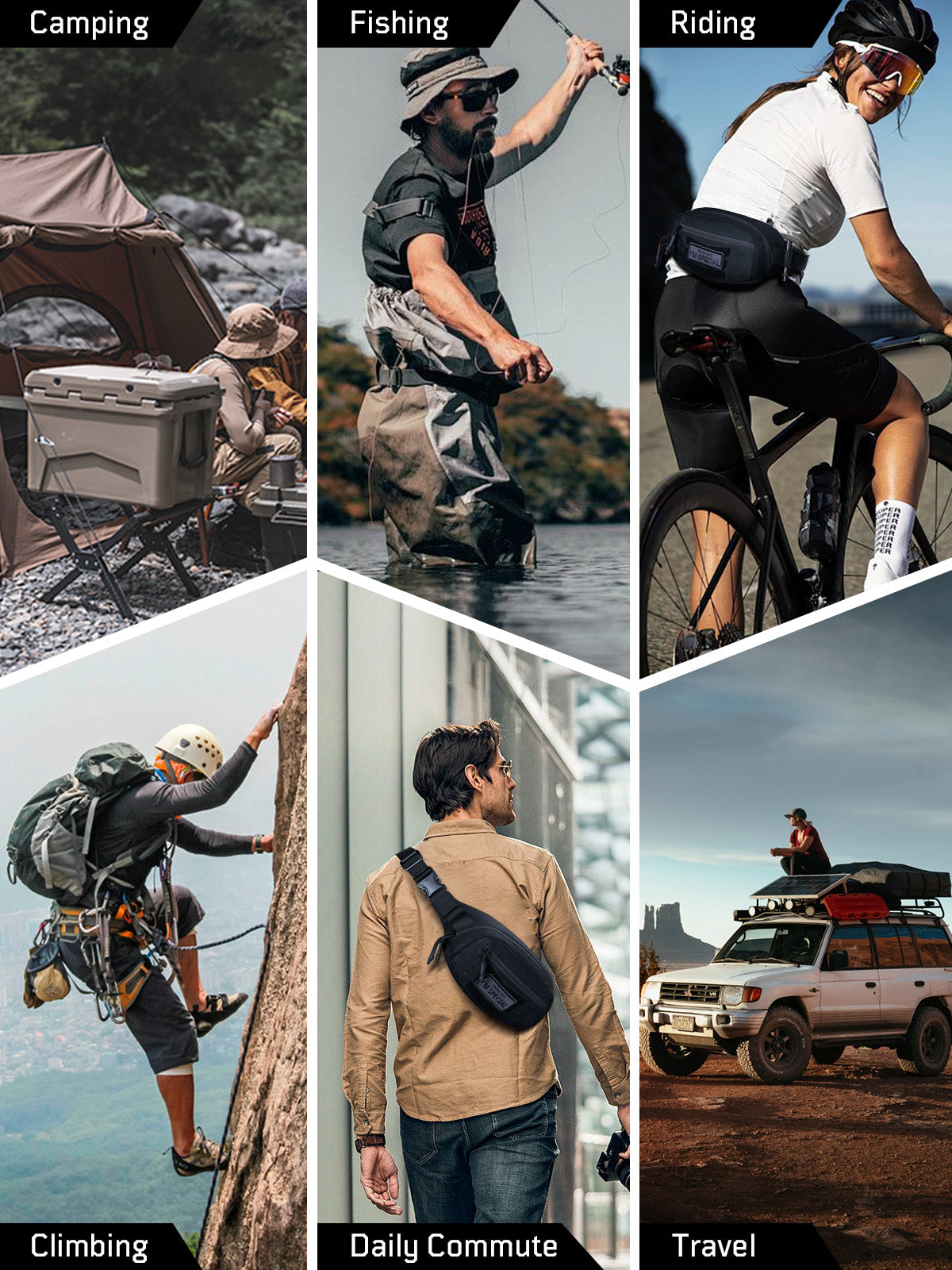 1TG Tactical Fanny Pack for Men Women