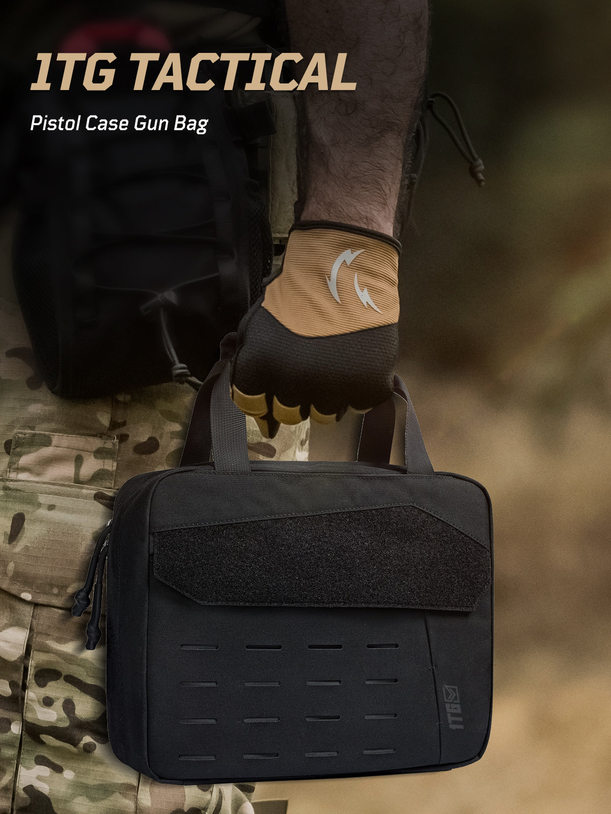 1TG Tactical Thickened Handle Pad Pistol Bag