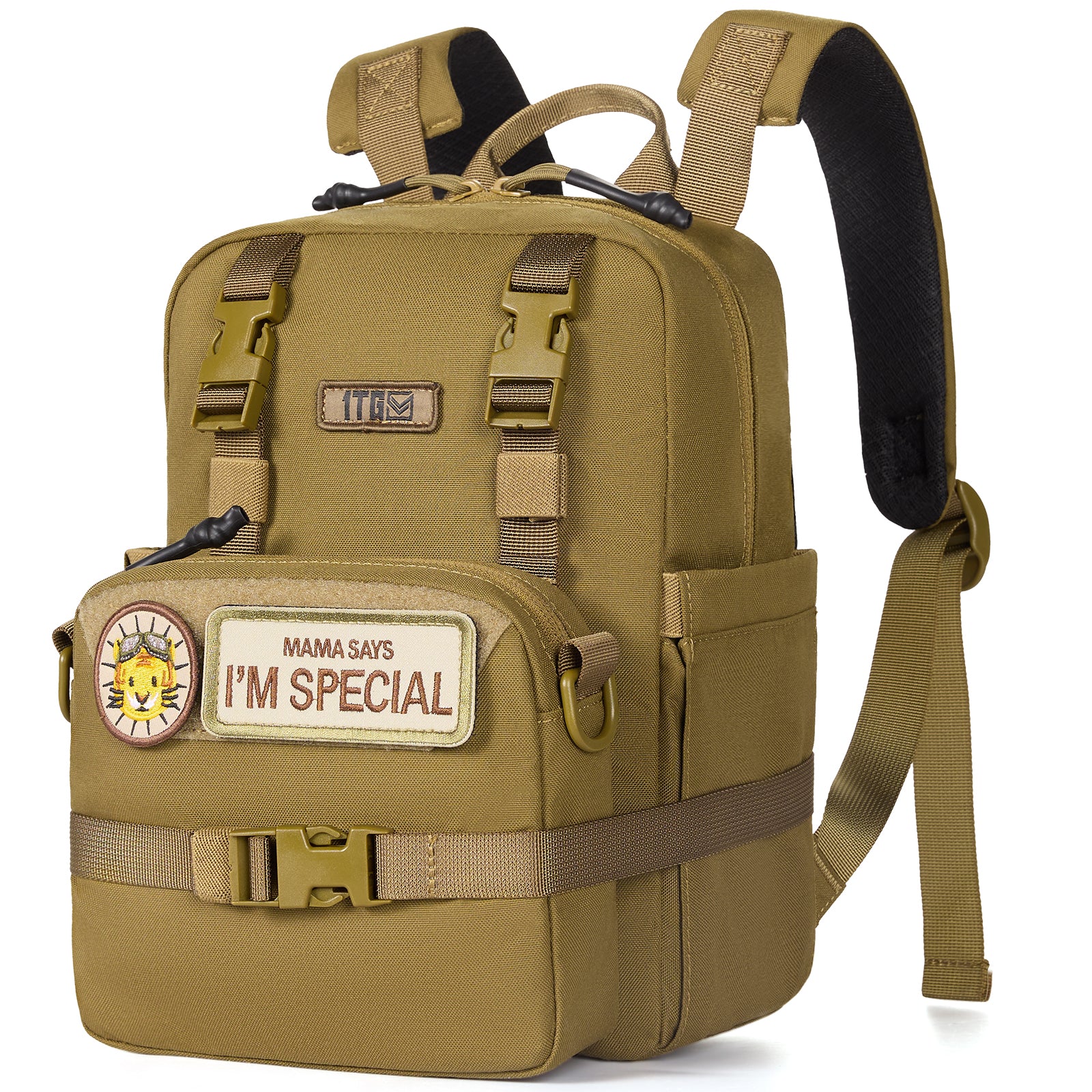 1TG Tactical Multi-purpose backpack big structure schoolbag for kid