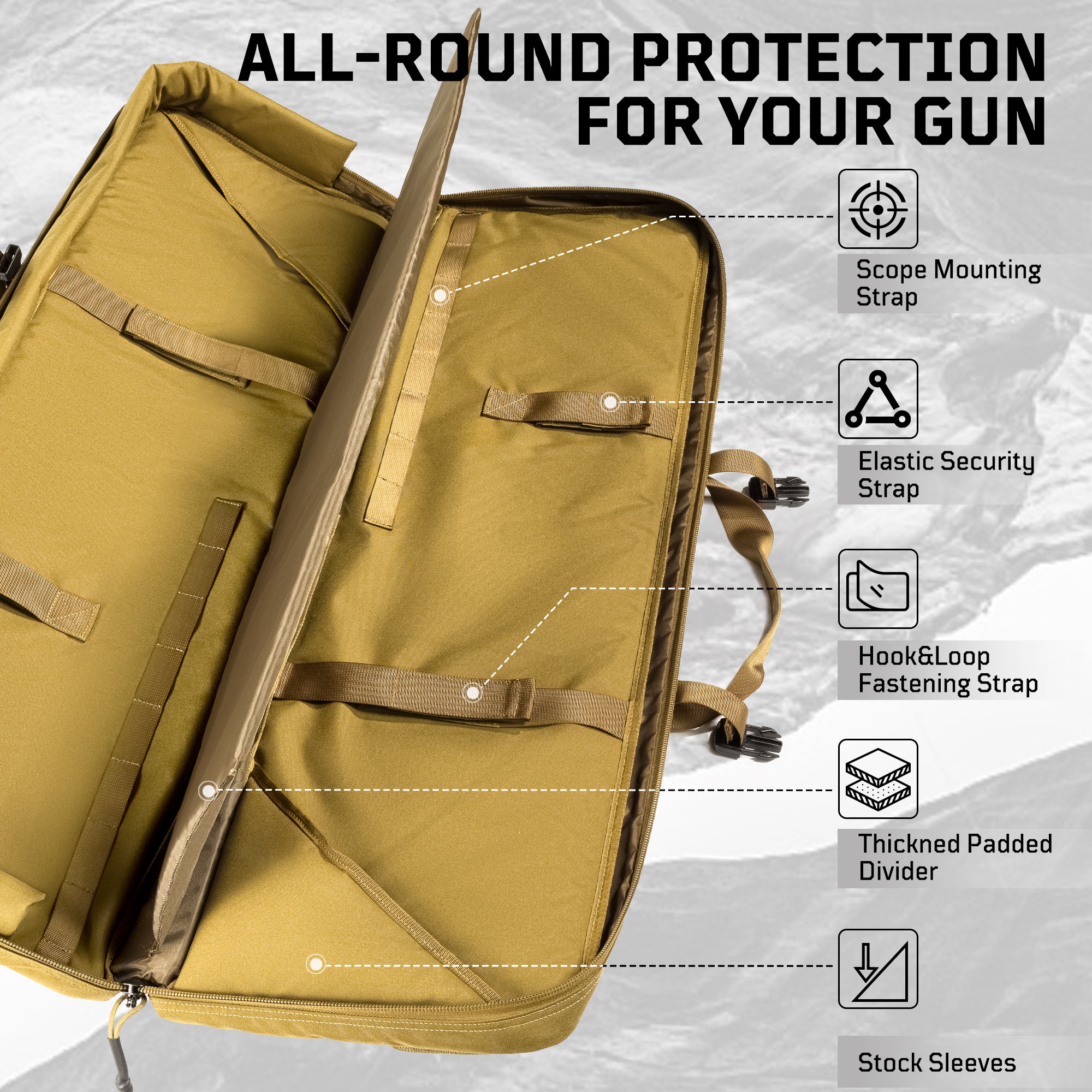 1TG Tactical Soft Rifle Case Gun Bag Backpack Rifle Bag