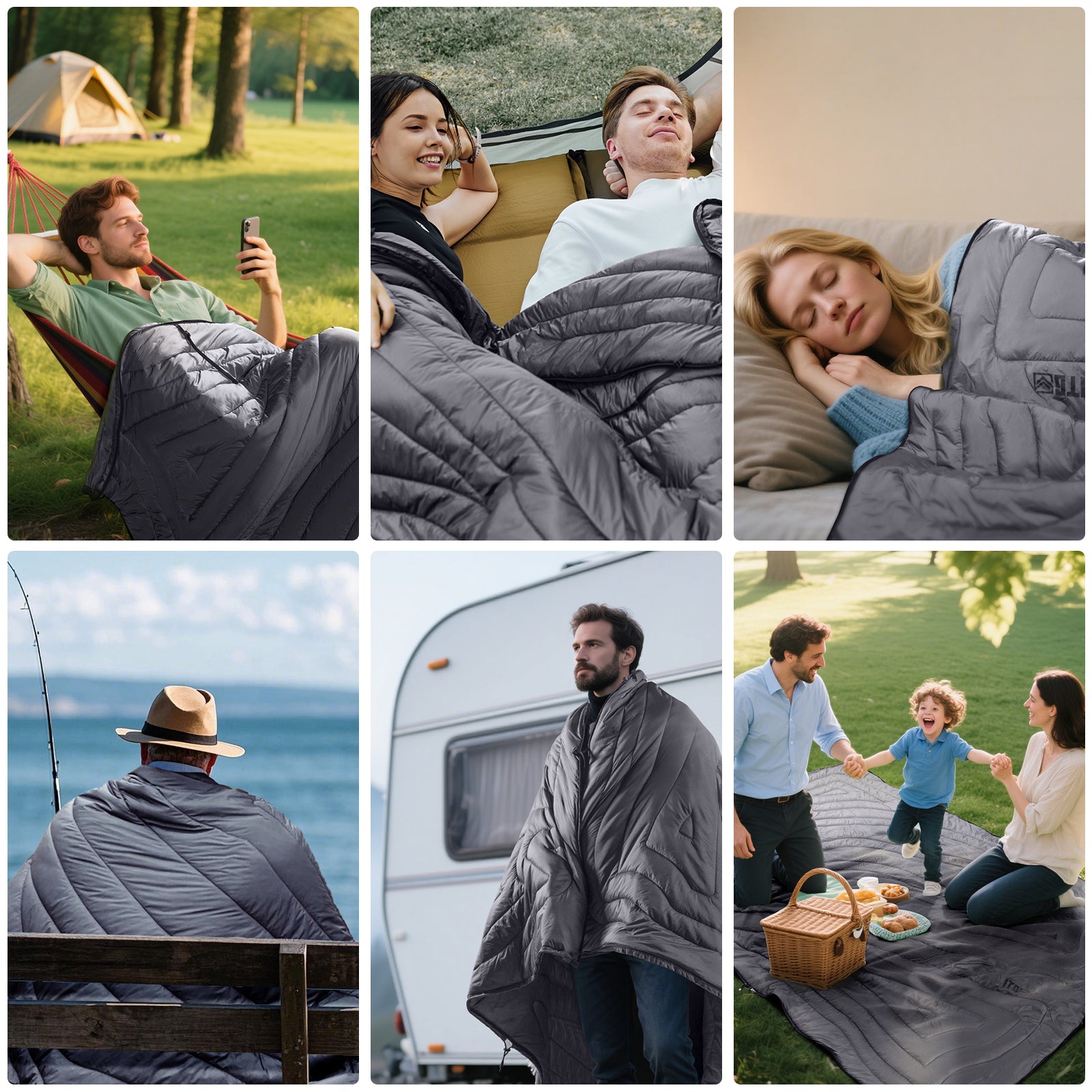 1TG 3M Thinsulate KL150 Camping Blanket 丨With Ykk zipper & foldable