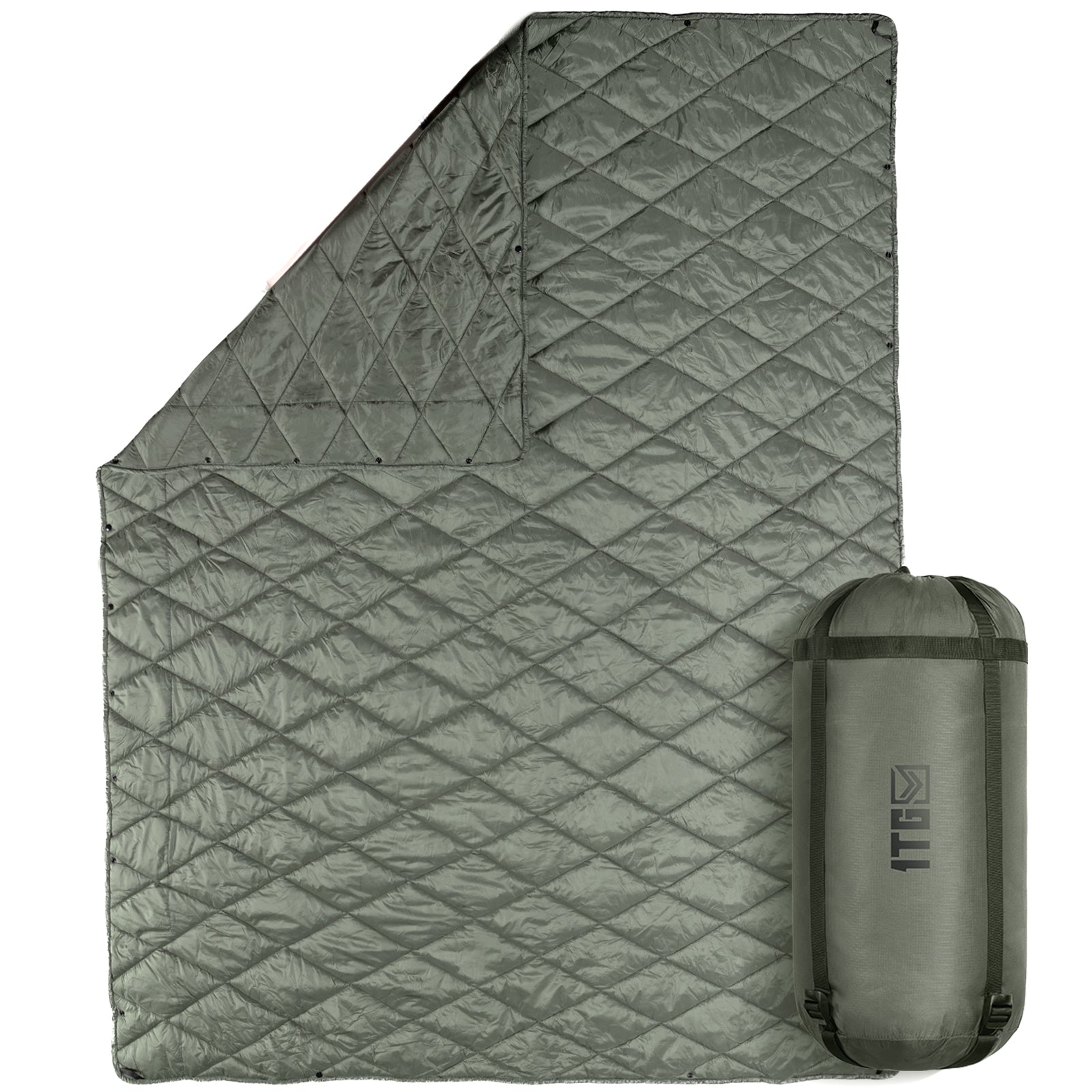 1TG 3M Thinsulate  380T Camping Blanket | With Snap Buttons & Foldable
