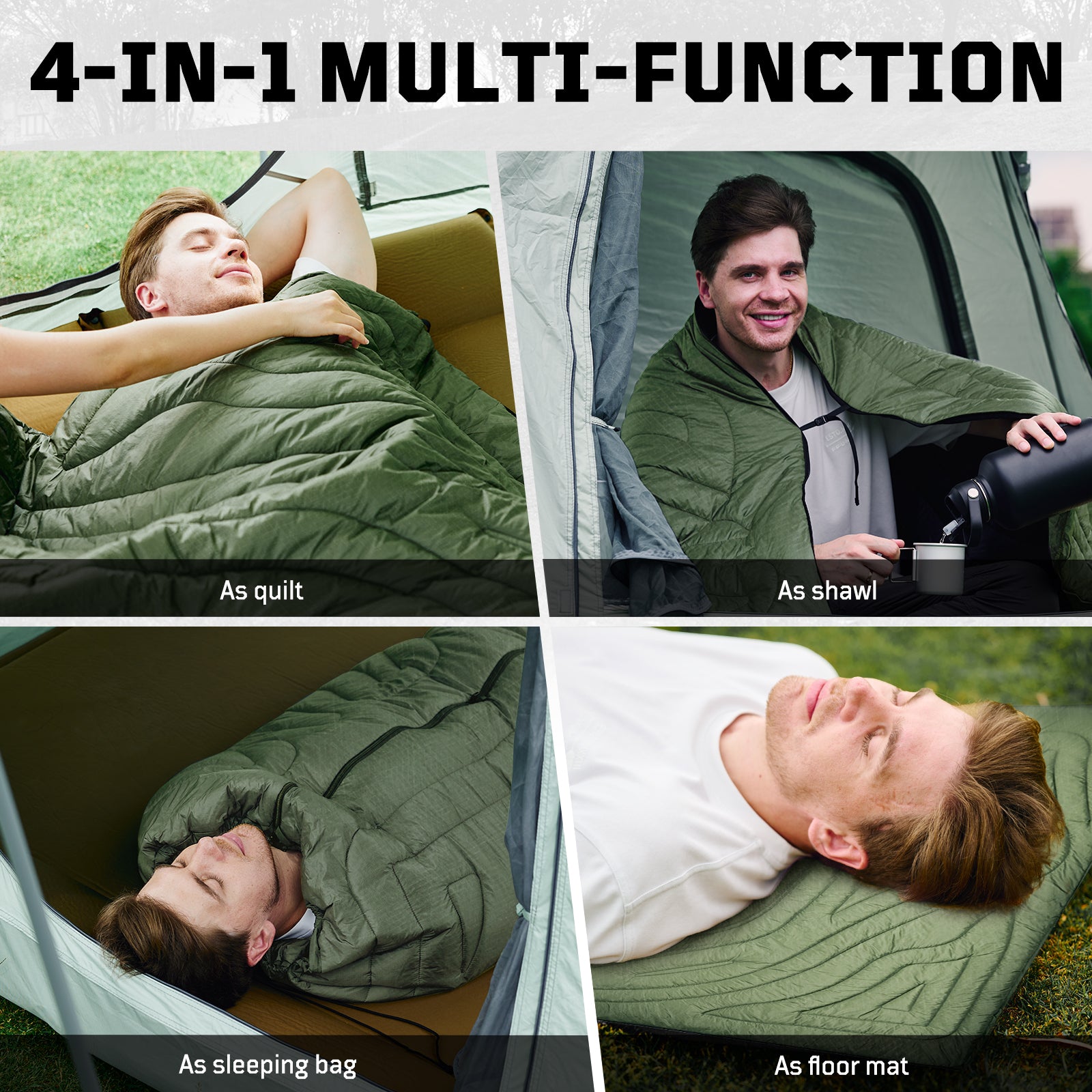 1TG 3M Thinsulate KL150 Camping Blanket 丨With Ykk zipper & foldable