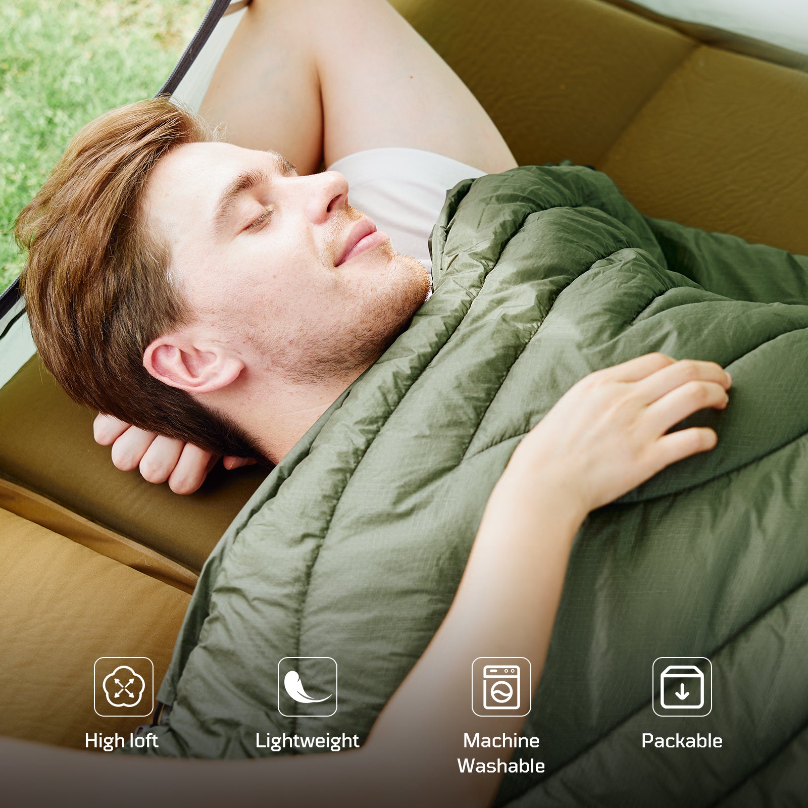 1TG 3M Thinsulate KL150 Camping Blanket 丨With Ykk zipper & foldable